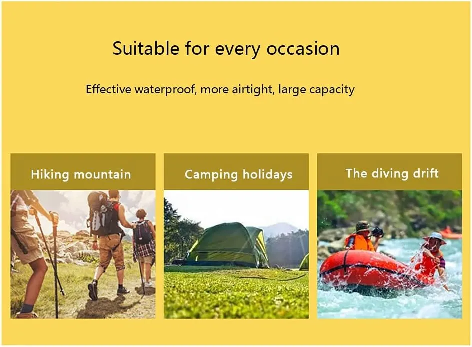 1 PCS Floating Waterproof Dry Bag, 3L/5L/10L/20L/35L Lightweight Waterproof Bag Drybag Sack for Beach, Fishing, Kayaking, Boating, Hiking, Camping