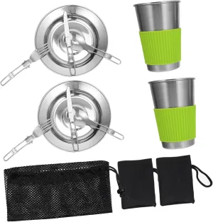 1 Set Portable Stainless Steel Cutlery Set for Camping Picnic and Travel Rustproof Outdoor Dining Utensils Kit Lightweight and Easy to Carry Tableware