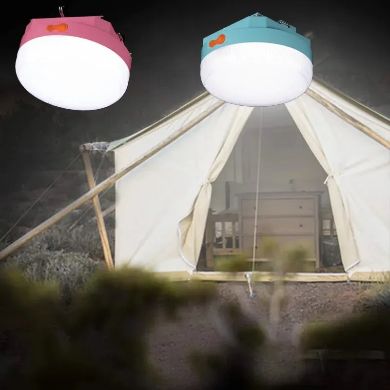 100W Solar Powered 76 LED Hanging Camping Light