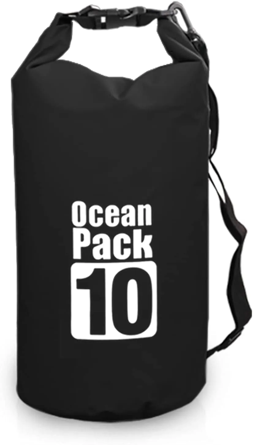 10L / 15L / 20L / 30L Outdoor Waterproof Dry Backpack Water Floating Bag Roll Top Sack for Kayaking Rafting Boating River Trekking