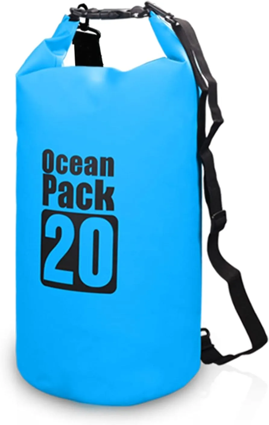 10L / 15L / 20L / 30L Waterproof Dry Backpack Water Bag Roll Sack for Kayaking Rafting Boating River King