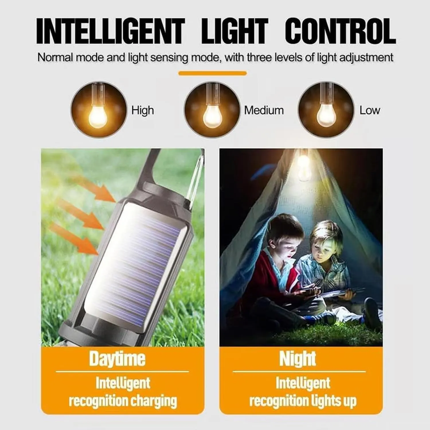 1/2/4 Pcs Shineshore Solar Rechargeable Hooked Camping Ligh, Solar Tent Lights USB Rechargeable LED Camping Lantern for Camping, Emergencies, Waterproof (Spherical, 4)