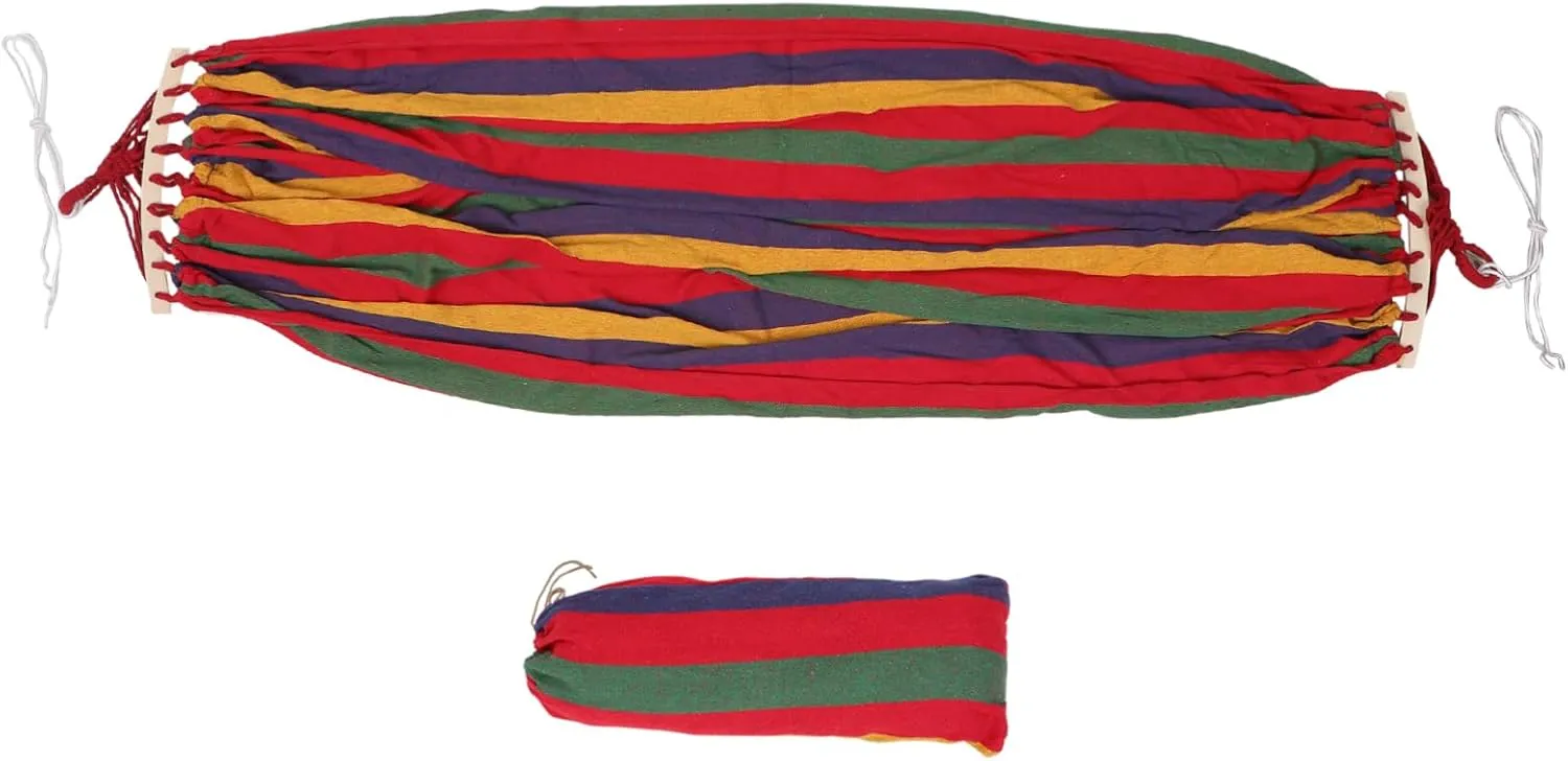 150Kg Camping Hammock for Use Portable Hammock for Backyard Beach Garden and Travel Durable Canvas Design with High Load Capacity Easy to Up
