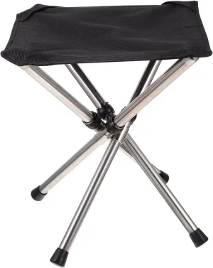 1Pc Outdoor Portable Fishing Stool Stainless Steel Folding Camping Chair Lightweight and Compact Design for Travel Beach and Picnics for Outdoor Activities and Adventures