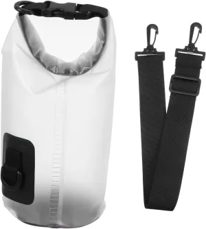 1pc Rafting Swimming Bag Clear Kayak Clear Backpack Water Resist Dry Bag Waterproof Bags Outdoor Rafting Bag Swimming Storage Pouch Clear Stadium Bag Floating Backpack Pvc White