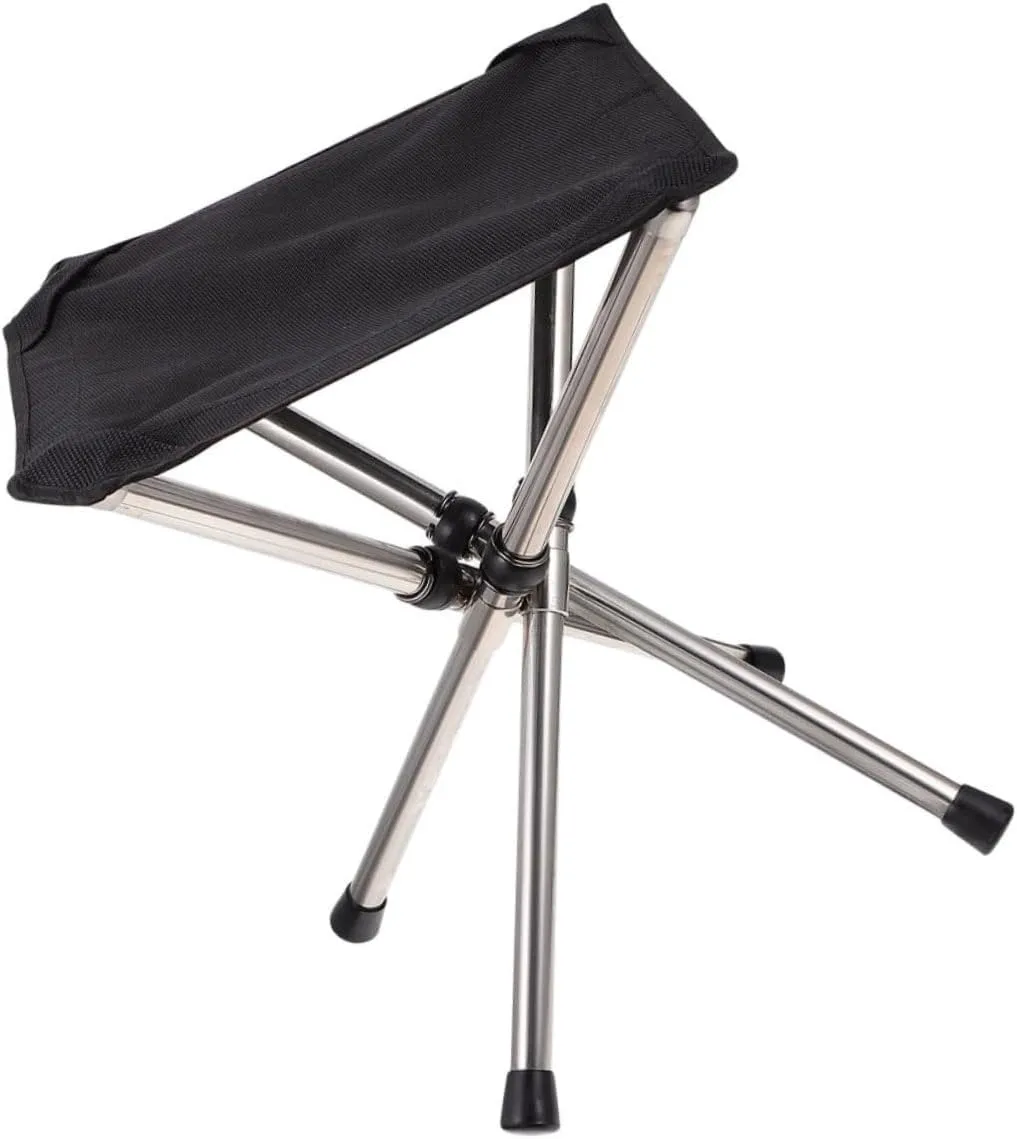 1Set Portable Folding Camping Stool Lightweight Outdoor Chair for Fishing Hiking and Picnics Versatile Collapsible Seat with Durable Bracket Design for Travel and Garden