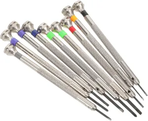1set Precision Clock Screwdrivers Ergonomic Watch Repair Tool for Jewelry and Electronics Professional Screwdrivers for Watchmaker Compact Kit