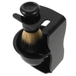 1set Shaving Accessories for Men Nylon Brush Shaving Bowl Stand for Home The Go