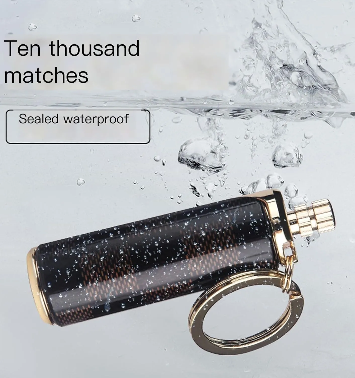 2 Pack Permanent Match lighters for Camping ， Reusable Match ，Forever Flint Fire Starter for Outdoor Survival, for Men(8)