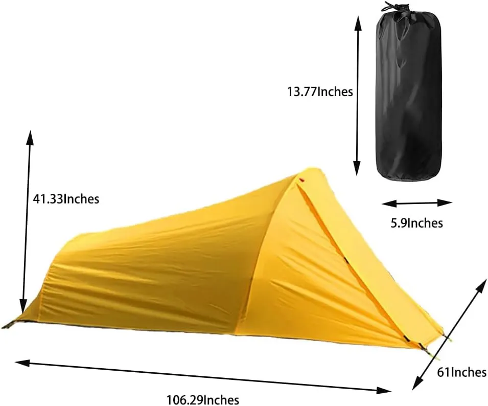2 Person Tent, Ultralight Backpacking Tent, Waterproof Hiking Tent for Camping, 2 Person Lightweight Camping Tent