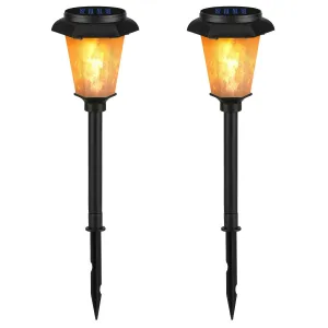 2-Piece: Solar Flame Torch Light