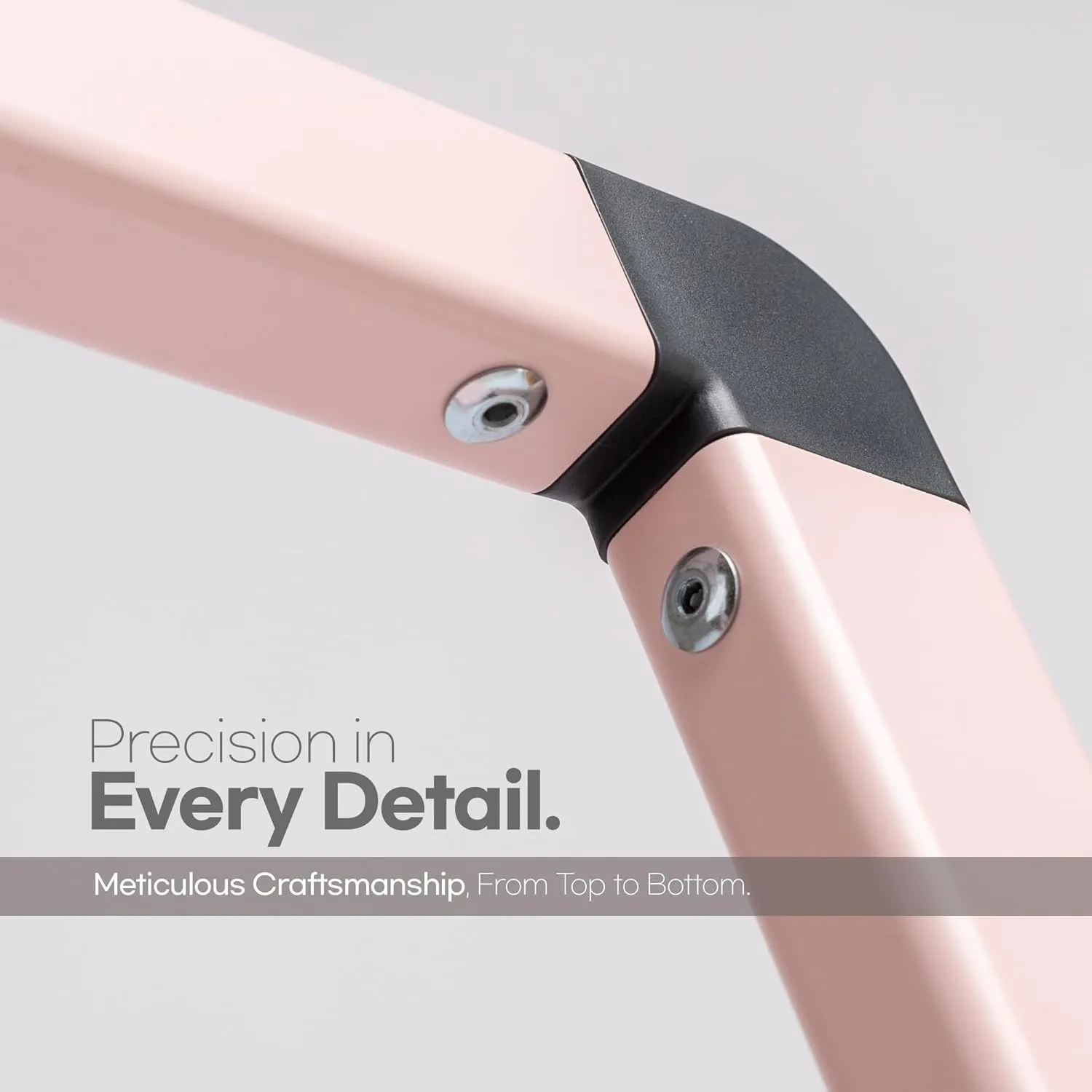 2 Step Ladder in Whisper Pink; Collapsible Step Stool with Handle - Foldable, Lightweight and Portable; 225lbs Heavy Duty Aluminum Step Stool Ladder for Home   Office; Folding Kitchen Step Stool