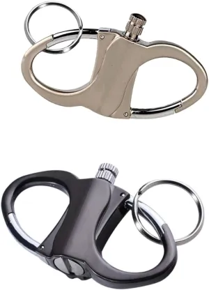 2025 New Lighter Key Chain, Metal Match Keychains, Novelty Keychain Lighter for Release, Gift for Men Women, Outdoor, Camping, Car, Home, Emergency Use (Black Sliver)