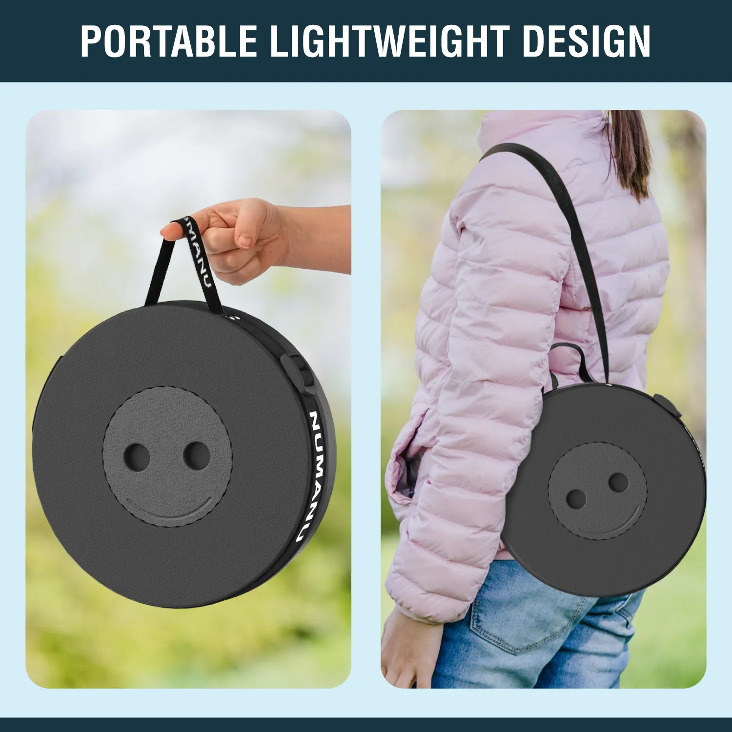 2025 Upgraded 2-Pack Collapsible Stool & Dual Carry Bag   Carabiner Clips