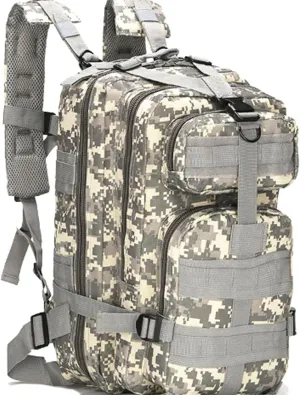 20L First Aid Backpack Trauma First Aid Kit, First Responder Trauma Bag Waterproof Multi-Pocket for Hiking Travel Field Trips Camping(ACU Camouflage)