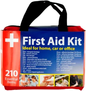 210 Pc First Aid Kit Bag Travel Camping Sport Medical Emergency Survival Outdoor