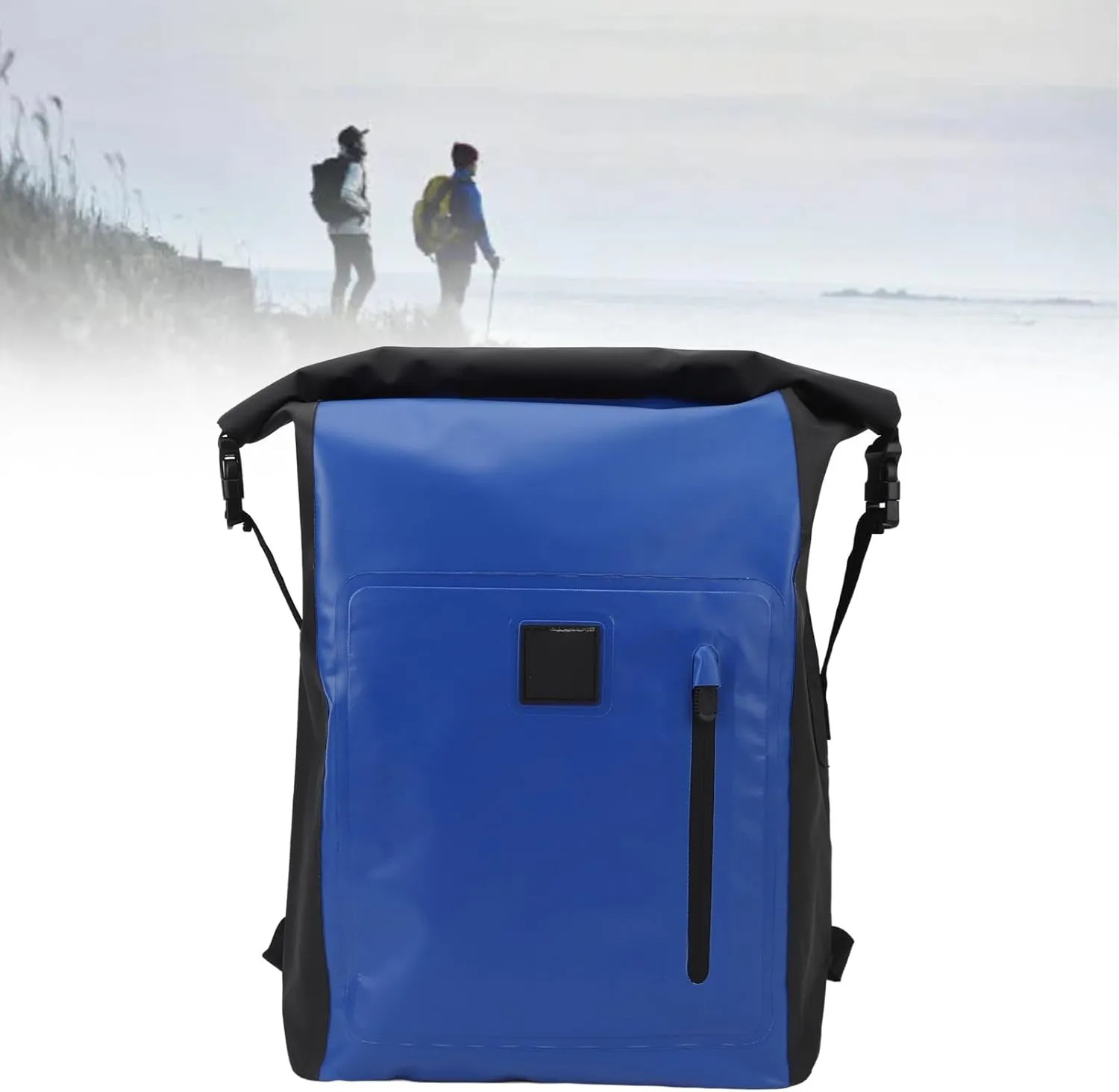 25L Backpack, PVC Material Tear, Roll Top Secure Closure Dry Bag for Outdoor Hiking Camping Swimming (Blue)
