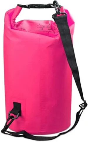 2L/5L/10L/15L/20L/30L Waterproof Dry Bag, Roll Top Dry Compression Sack, Keep Gear Dry Clean, for Kayaking, Beach, Rafting, Boating (Color : Pink, Size : 20L)