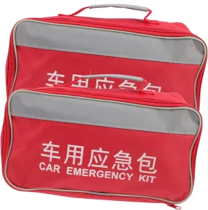 2pcs Portable First Aid Bag Travel Medicine Pouch for Outdoor Car Use Compact Stylish Aid Kit Capacity Lightweight Design for