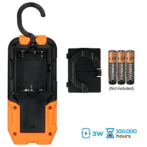 2pcs Portable LED Work Light,Hanging Hook & Magnetic Flashlight