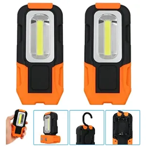2pcs Portable LED Work Light,Hanging Hook & Magnetic Flashlight
