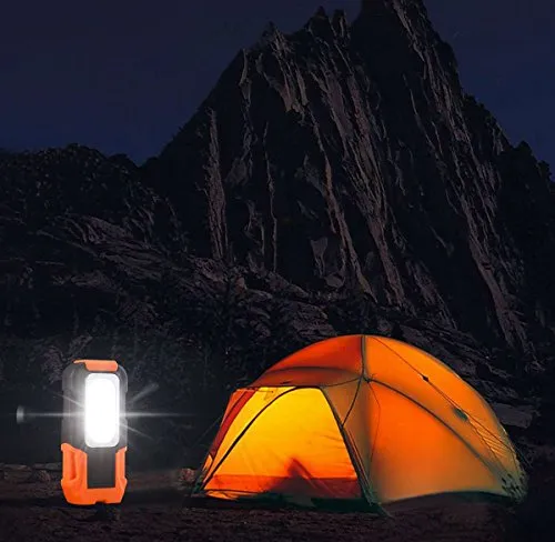 2pcs Portable LED Work Light,Hanging Hook & Magnetic Flashlight