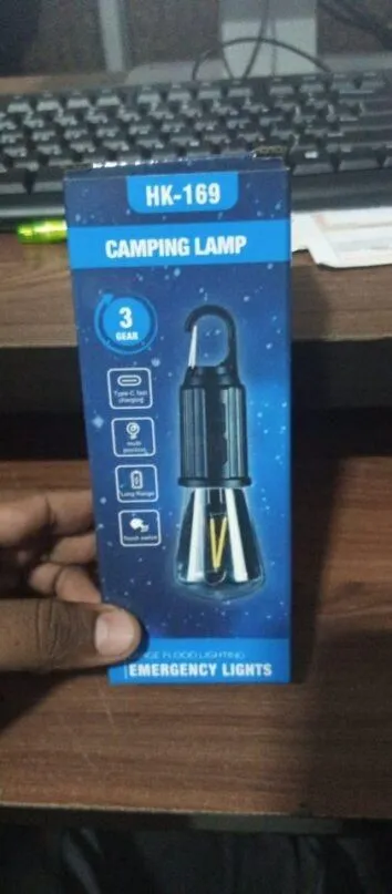 3-Mode Decorative Hanging Bulb Tent Lamp for Camping (Pack of 1)