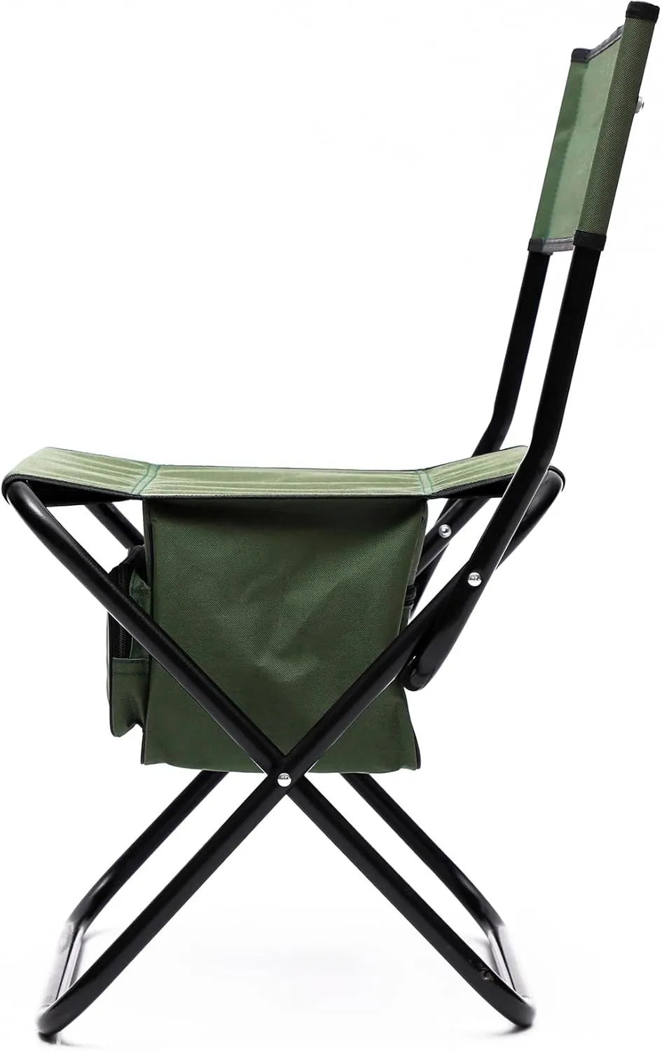 3-piece Outdoor Folding Camping Table and Two Camping Chairs, Lightweight Aluminum Roll-up Rectangular Folding Table for Indoor, Outdoor Camping, Picnics, Beach,Backyard, BBQ, Party, Patio, Green
