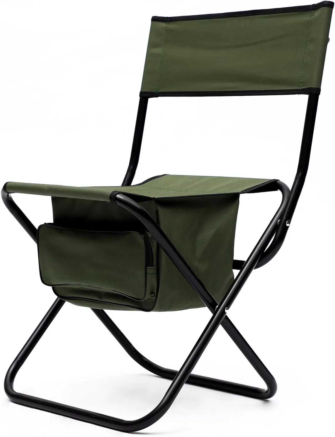 3-piece Outdoor Folding Camping Table and Two Camping Chairs, Lightweight Aluminum Roll-up Rectangular Folding Table for Indoor, Outdoor Camping, Picnics, Beach,Backyard, BBQ, Party, Patio, Green