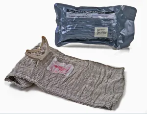 3 X Israeli Battle Bandages 6" Compression Israeli Battle Dressing for Emergency Wound Dressing, First Aid and Trauma Kit 4 Pack -3 Count