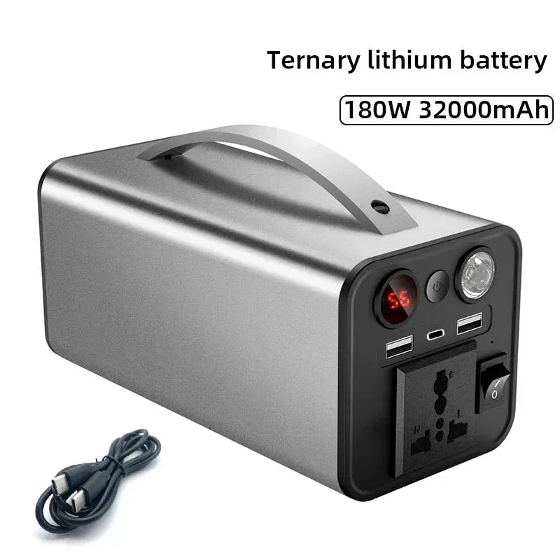 300W Portable Solar Power Station — 68000mAh LiFePO4 Battery for Camping & Backup