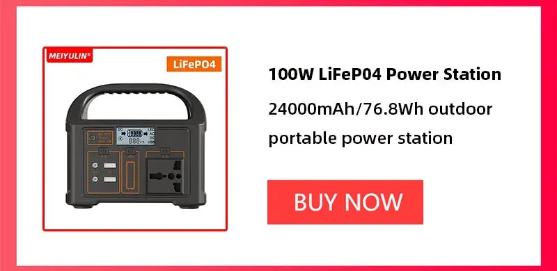 300W Portable Solar Power Station — 68000mAh LiFePO4 Battery for Camping & Backup