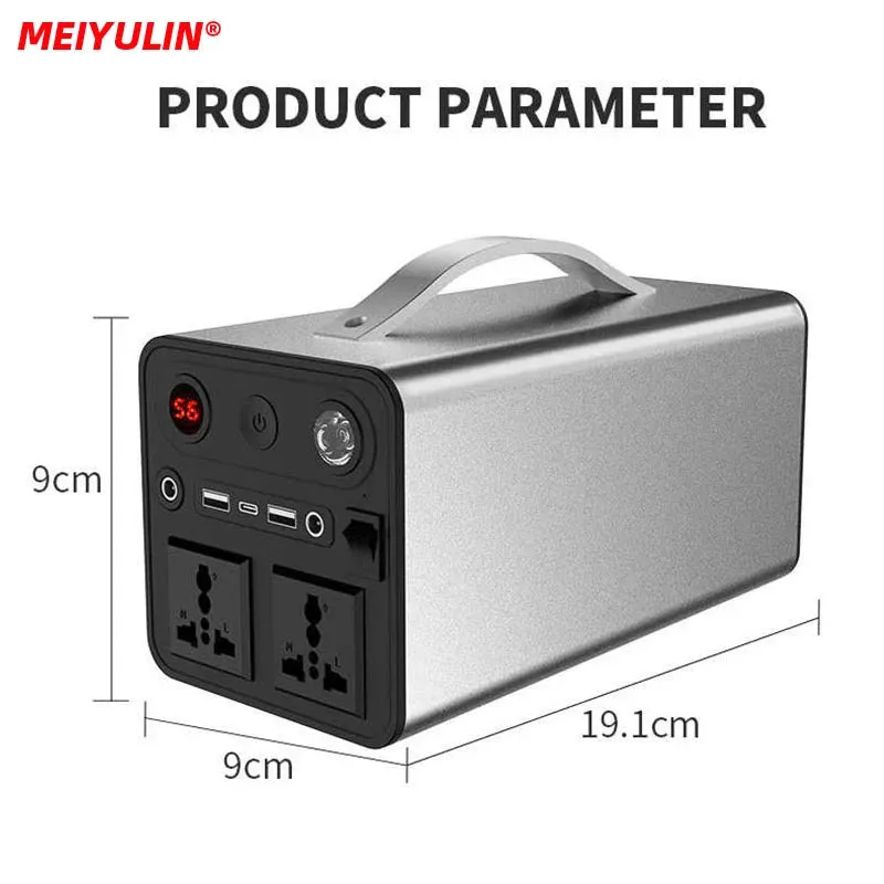 300W Portable Solar Power Station — 68000mAh LiFePO4 Battery for Camping & Backup