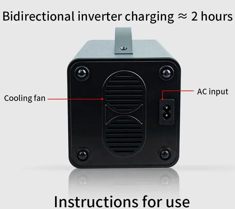 300W Portable Solar Power Station — 68000mAh LiFePO4 Battery for Camping & Backup
