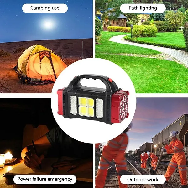 38W Rechargeable Solar 76LED COB Powered Work Light