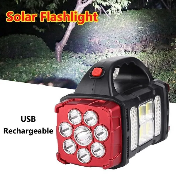 38W Rechargeable Solar 76LED COB Powered Work Light