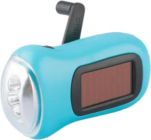 3pcs Hand Crank Flashlight Solar Powered Led Torch Compact Design for Emergencies Ergonomic Grip for Camping Hiking and Outdoor Activities Random Color