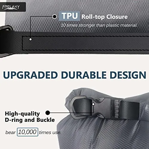 3pcs Waterproof Dry Bag,Lightweight Portable Dry Bags,5L/15L/25L Durable Dry Sack Set