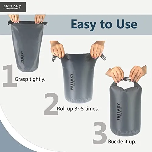 3pcs Waterproof Dry Bag,Lightweight Portable Dry Bags,5L/15L/25L Durable Dry Sack Set