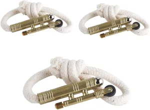 3X Vintage Lighter Retro Trench Rattlesnake Rope Velvet Metal Lighter Fire Starter Camping Outdoors,No Need for Kerosene/Gas,#1