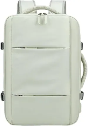 40L Extra Large Travel Backpack Expandable Airplane Approved Weekender Bag for Men and Women, Waterproof Carry On Backpack (Mint green)