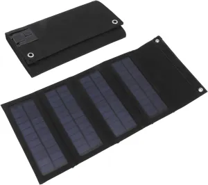 40w Foldable Solar Panel Charger, 4 Fold Charging Bag for Emergency Charging Outdoor Camping Hiking Phone Charger (Black)