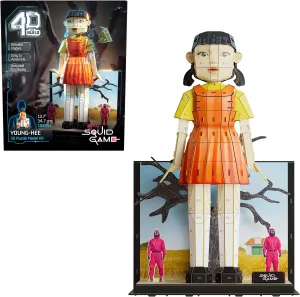 4D Build, Squid Game Manager Mask 3D Model Kit, Squid Game Collectibles & Desk Décor, 80 Pieces, for Ages 12 & Up