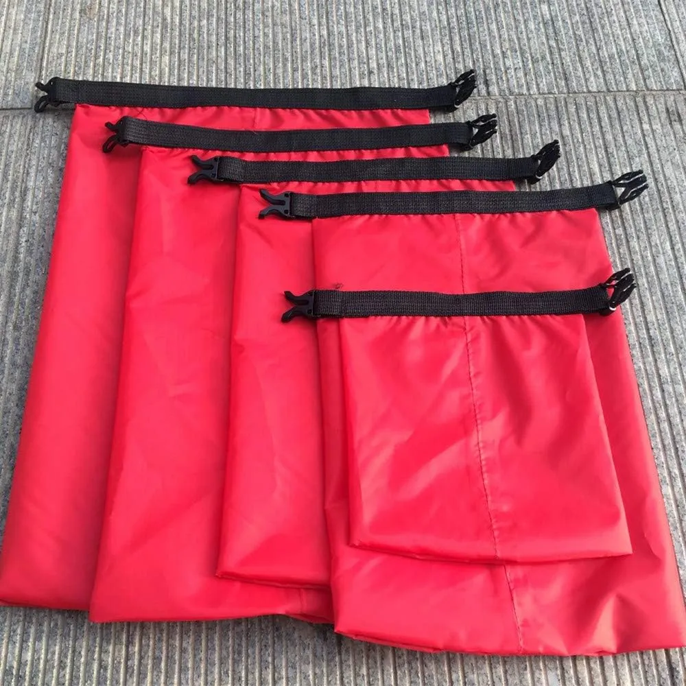 5 Pack Safe & Dry Bag with Water Resistant, Ultralight 1.5L-6L Dry Sack Packing Waterproof Storage Bags for Kayaking, Camping, Boating, Floating and Outdoor Surviva