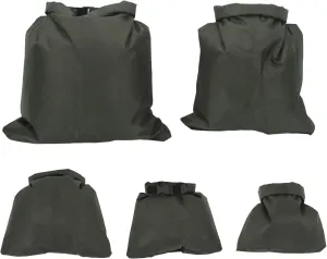 5Pcs Outdoor Swimming Waterproof Bag Versatile Camping Rafting Storage Dry Bag Portable for Kayaking Rafting Boating Hiking Army Green