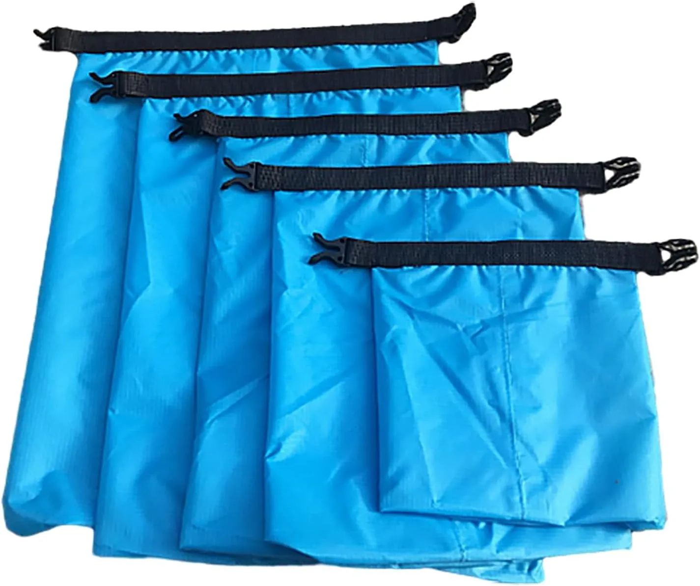 5Pcs Waterproof Storage Dry Bag Roll Top Sacks Lightweight Dry Sacks Swimming Snorkeling Bag Travel Storage Pack
