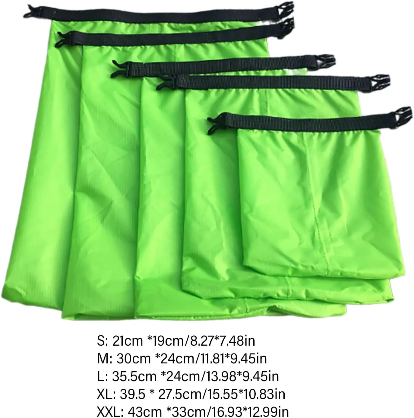 5Pcs Waterproof Storage Dry Bag Roll Top Sacks Lightweight Dry Sacks Swimming Snorkeling Bag Travel Storage Pack