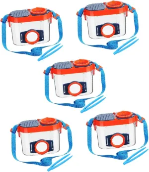5sets Observation Kit for Boy Girl Transparent Viewing Box Magnifier Outdoor Exploration Science Tool Catcher Box for Plants Rocks Safe for Young Collectors