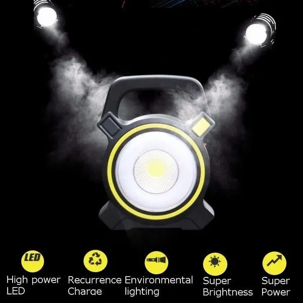 60W Solar Portable Rechargeable LED Flood Lamp