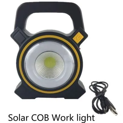 60W Solar Portable Rechargeable LED Flood Lamp